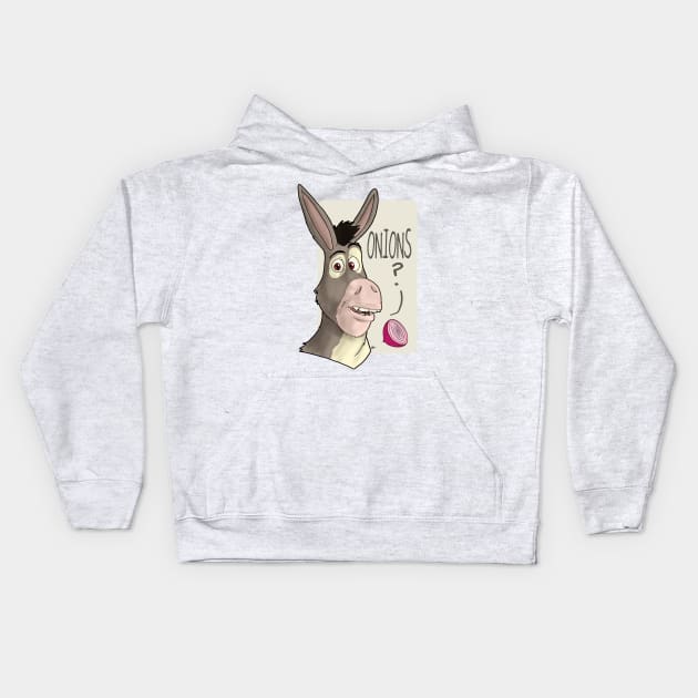 SHREK Donkey - I'm a Believer Kids Hoodie by Eyz